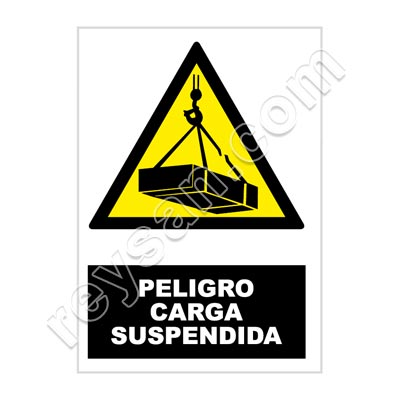 SEÑAL PELIGRO CARGA SUSPENDIDA