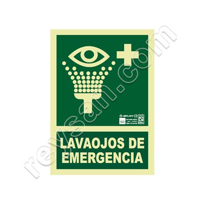 SEÑAL LAVAOJOS DE EMERGENCIA