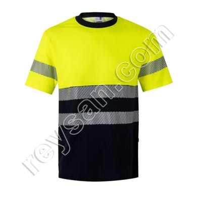 CAMISETA ALGODÃO BICOLOR ALTA VISIBILIDADE