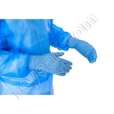 AVENTAL DESCARTÁVEL COM MANGAS CAST PE PREMIUM 