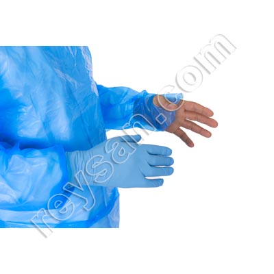 AVENTAL DESCARTÁVEL COM MANGAS CAST PE PREMIUM 