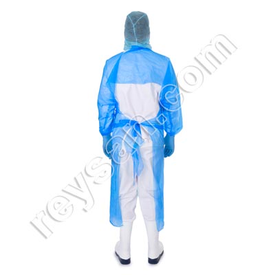 AVENTAL DESCARTÁVEL COM MANGAS CAST PE PREMIUM 