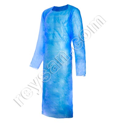 AVENTAL DESCARTÁVEL COM MANGAS CAST PE PREMIUM 