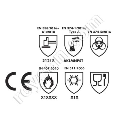 LUVA SKINNER NIROFLEX BLUESHELL