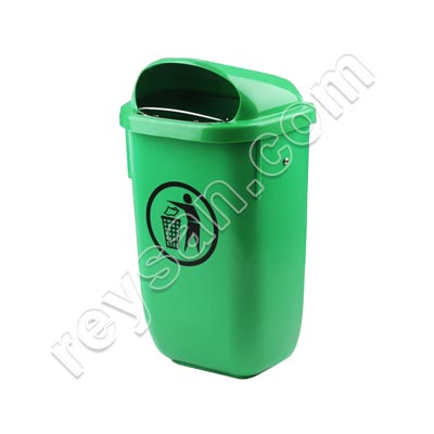 LIXEIRA DE PLÁSTICO VERDE 50L