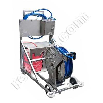 CENTRAL DE LIMPEZA PORTÁTIL PARA 2 PRODUTOS COM SATÉLITE