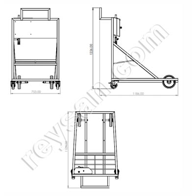 CENTRAL DE LIMPEZA PORTÁTIL PARA 2 PRODUTOS COM SATÉLITE