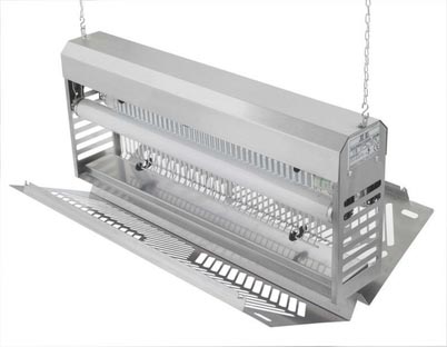 EXTERMINADOR DE INSETOS INOXIDÁVEL LED INQUEBRÁVEL 18W IP54 GRILL