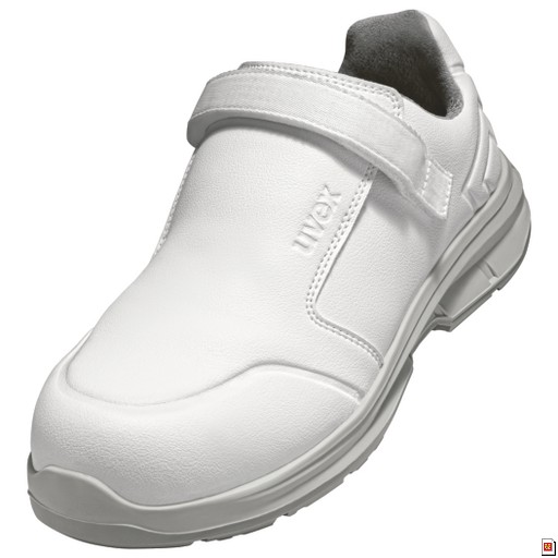 SAPATO DE SEGURANÇA UVEX 1 SPORT BRANCO VELCRO S2