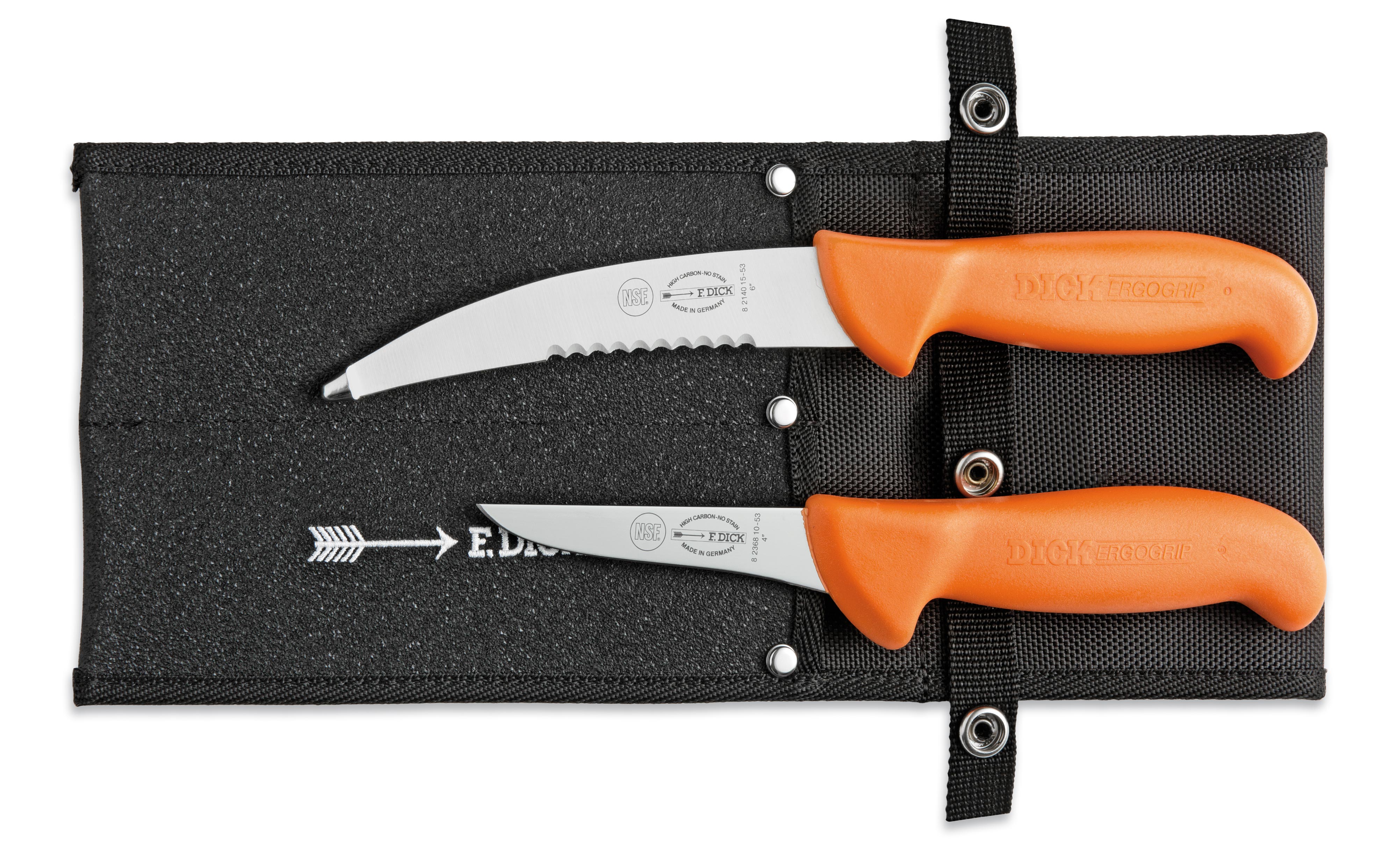 CONJUNTO DE CAÇA DICK ERGOGRIP COM 2 FACAS E ESTOJO